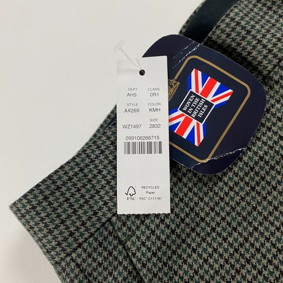 NWT J.CREW Ludlow Slim Houndstooth Dress Pants Slacks Trousers Mens 28 x 32 - Picture 6 of 13